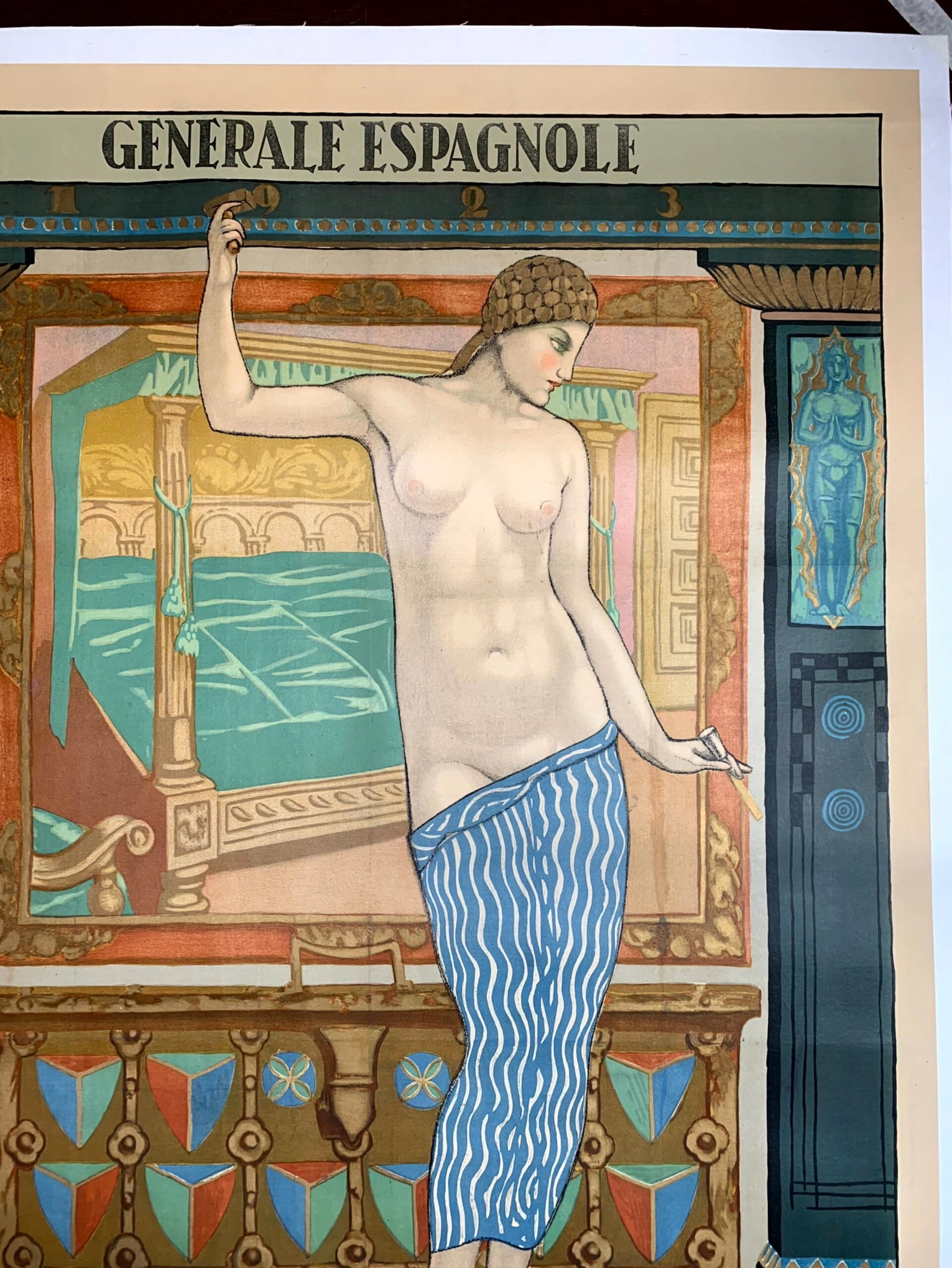 Internationale Sonderausstellung - Barcelona - Art by Gali (1923) 29.75x50.5 Spanish Poster - 3