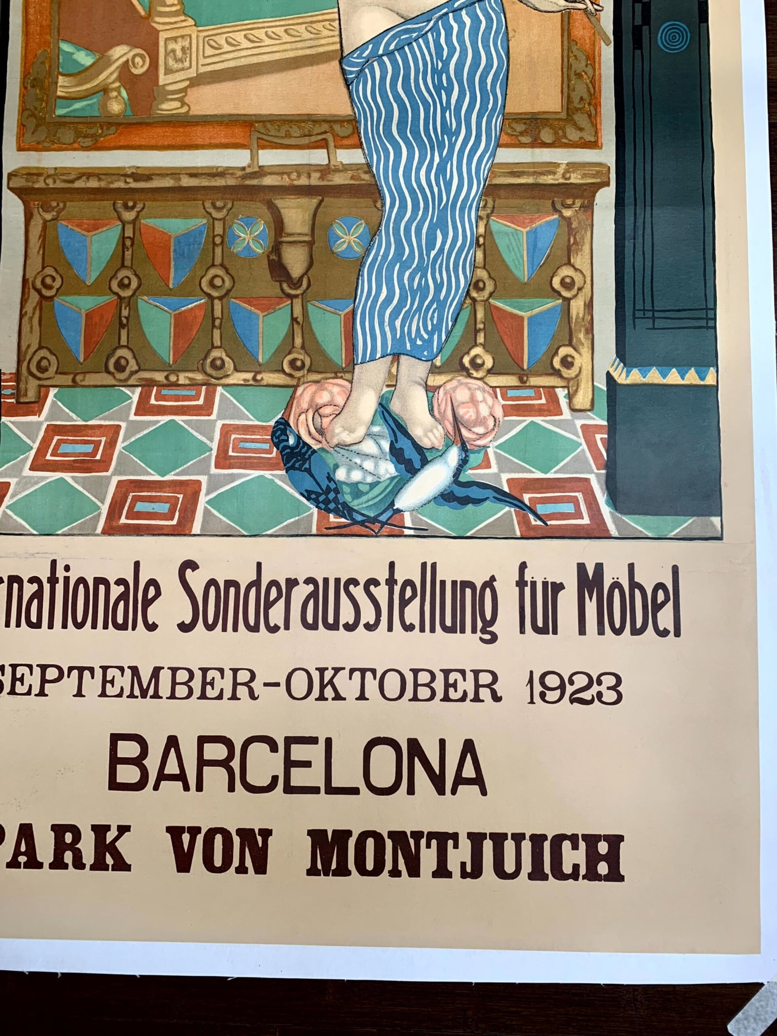 Internationale Sonderausstellung - Barcelona - Art by Gali (1923) 29.75x50.5 Spanish Poster - 4