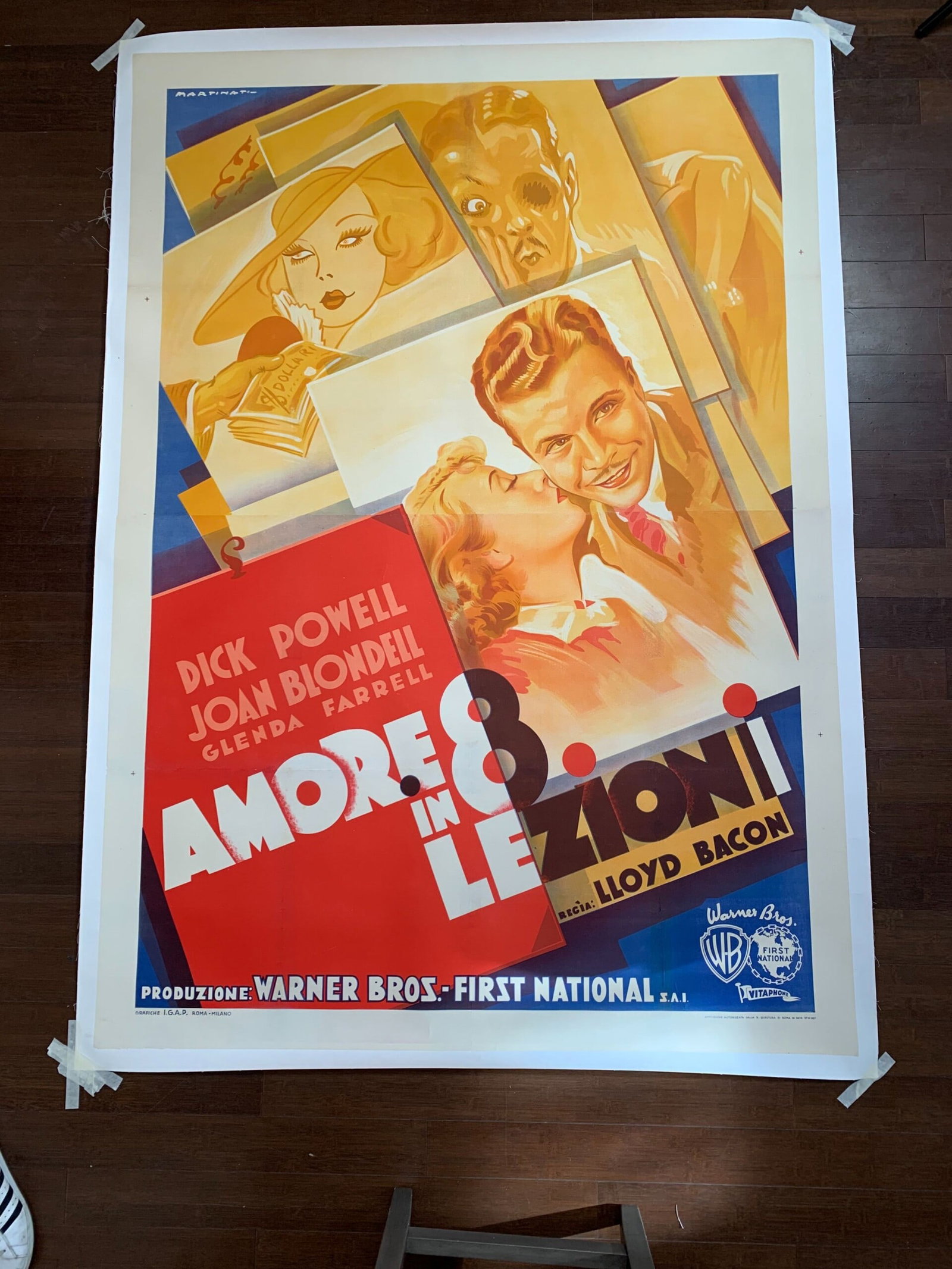 Gold Diggers aka Amore in Otto Lezioni (1937) 55x79 Italian Movie Poster LB: Gold Diggers aka Amore in Otto Lezioni (1937) 55x79 Italian Movie Poster LB Reserve: $1,020.00 Shipping: Domestic: Flat-rate of $70.00 to anywhere within the contiguous U.S. International: Foreign shi