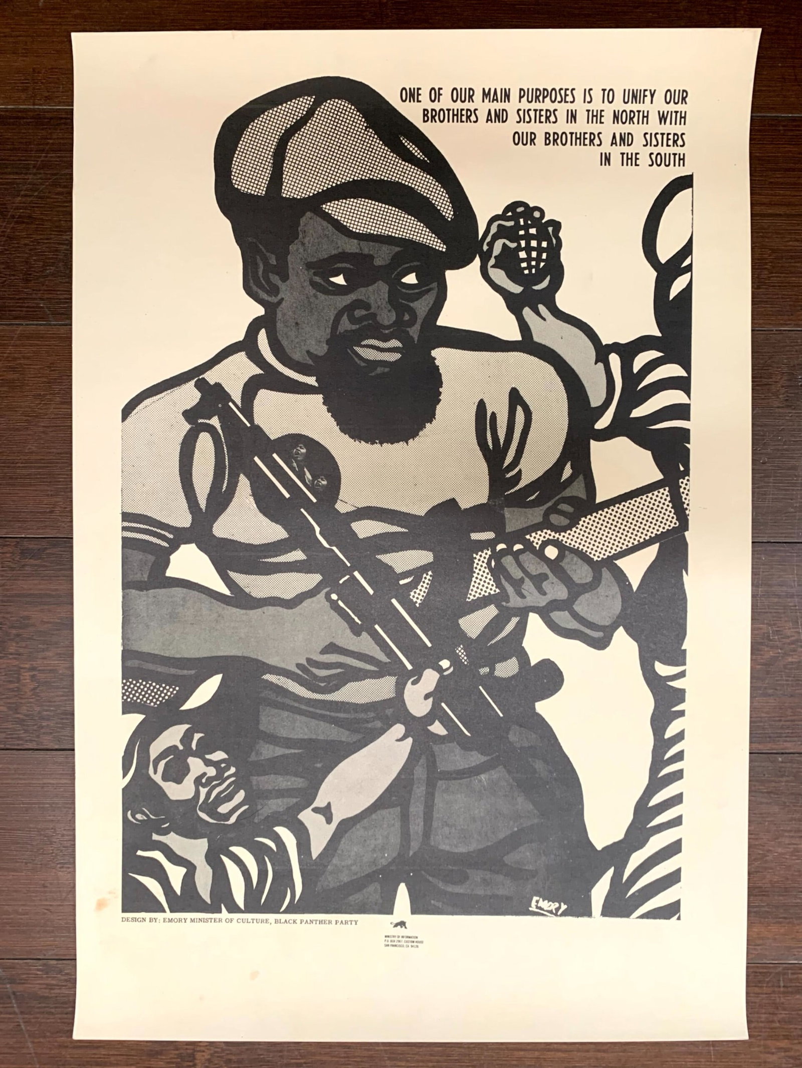 Black Panther Party Movement - Art by Emory (1969) 12x17.75 US Protest Poster: Black Panther Party Movement - Art by Emory (1969) 12x17.75 US Protest Poster Reserve: $935.00 Shipping: Domestic: Flat-rate of $14.00 to anywhere within the contiguous U.S. International: Foreign shi