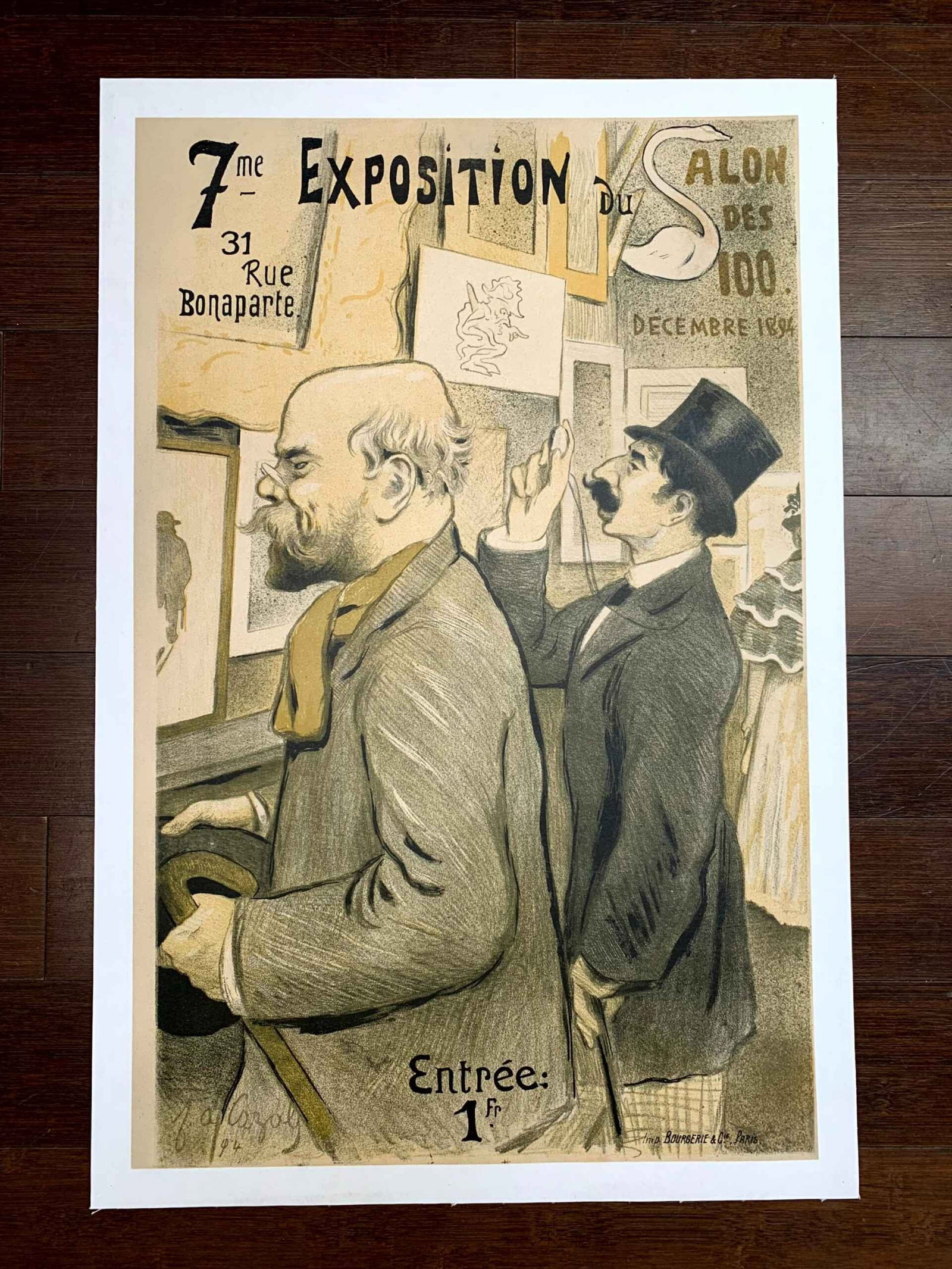 Exposition du Salon des 100 - Art Cazals (1894) 15.5x24.25 French Theater Poster LB: Exposition du Salon des 100 - Art Cazals (1894) 15.5x24.25 French Theater Poster LB Reserve: $846.00 Shipping: Domestic: Flat-rate of $42.00 to anywhere within the contiguous U.S. International: Forei
