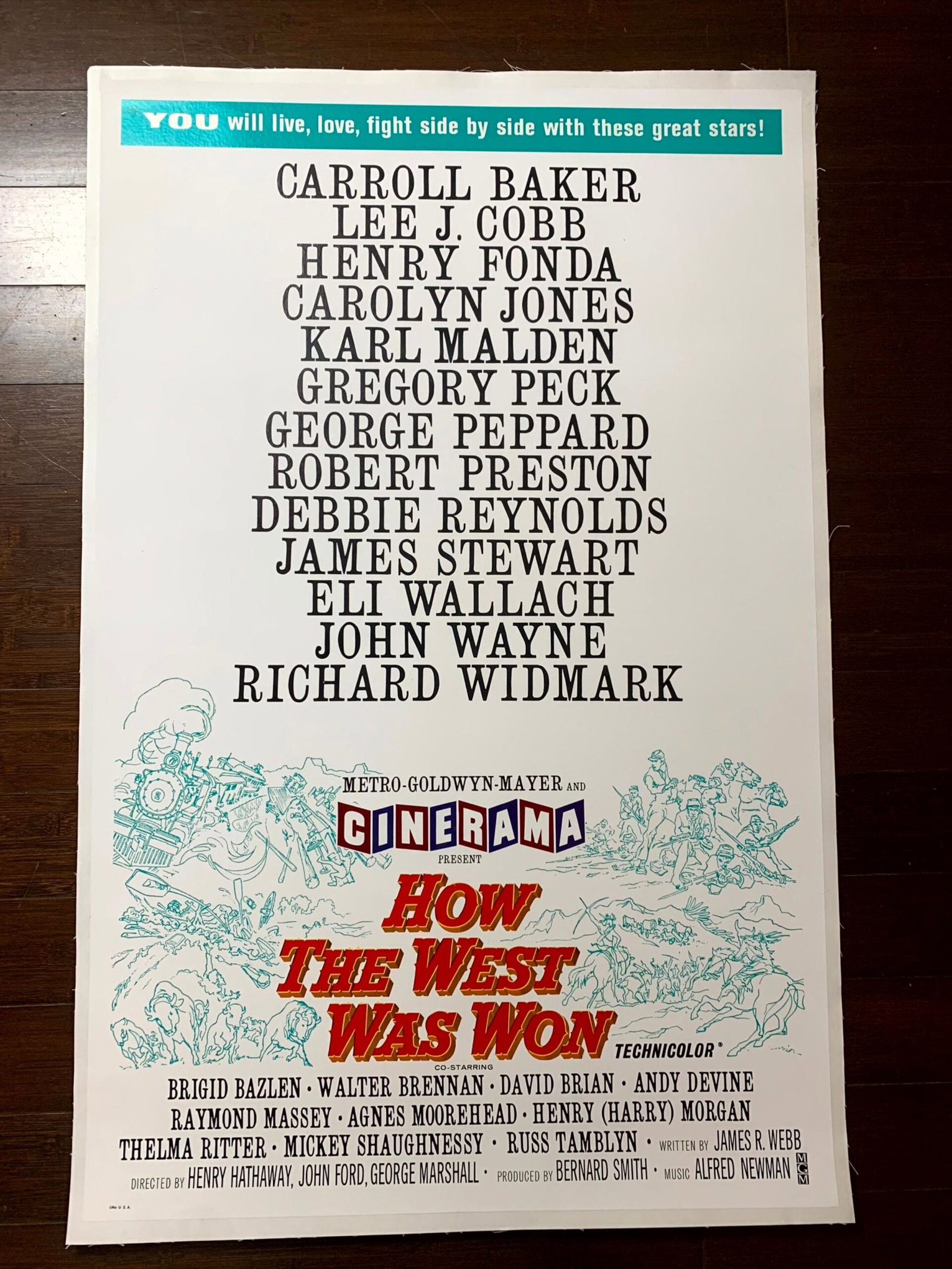 Shane (1953) and How The West Was Won (1962) US One Sheet Movie Posters LB (1 of 6)