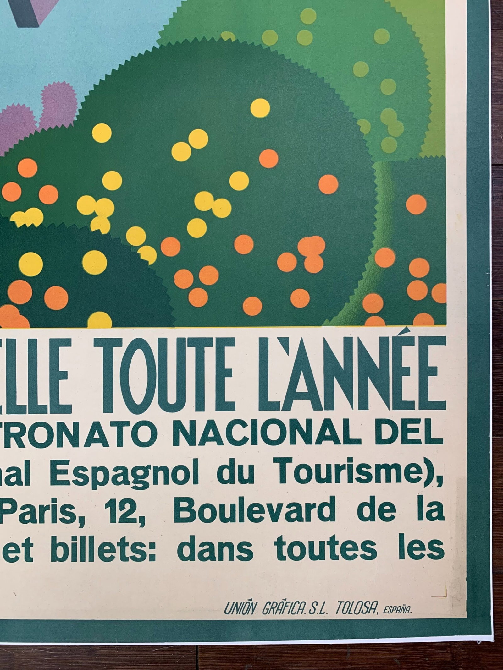 L'espagne Est Belle Toute L'annee - Art By Joseph Renau (1930's) 26.5x40 French Travel Poster LB - 2
