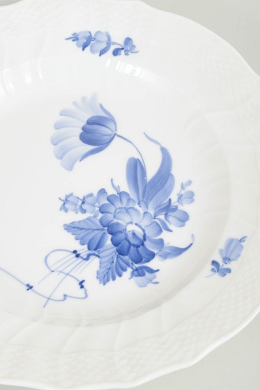 Royal Copenhagen, Denmark. Blue Flower Curved, set of four porcelain dinner plates with decoration - 3