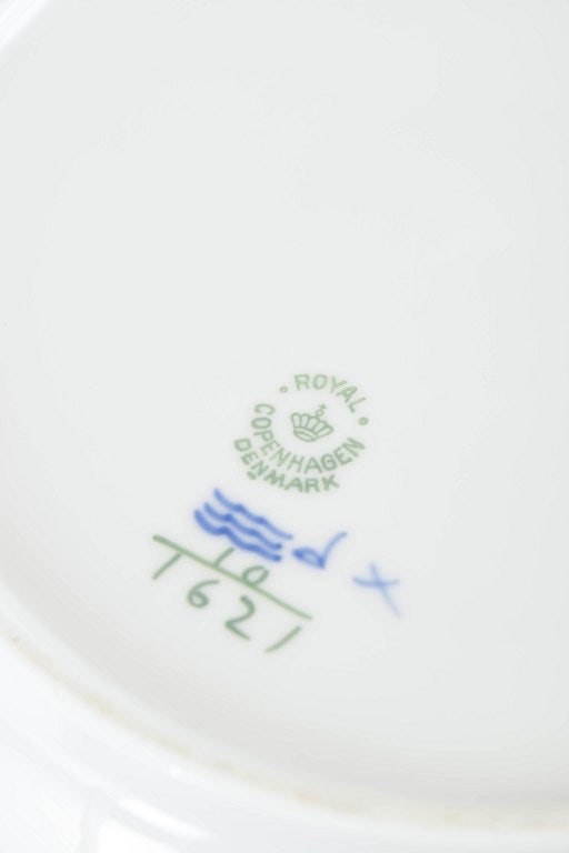 Royal Copenhagen, Denmark. Blue Flower Curved, set of four porcelain dinner plates with decoration - 4