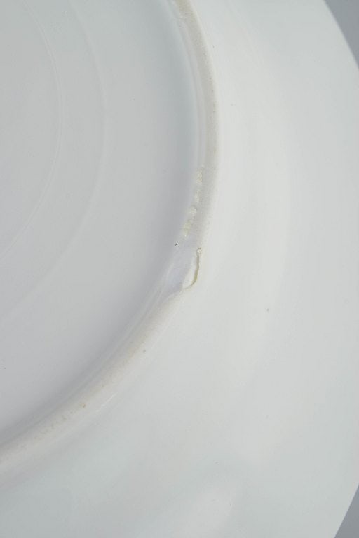Royal Copenhagen, Denmark. Blue Fluted Half Lace, set of four porcelain dinner plates with - 5