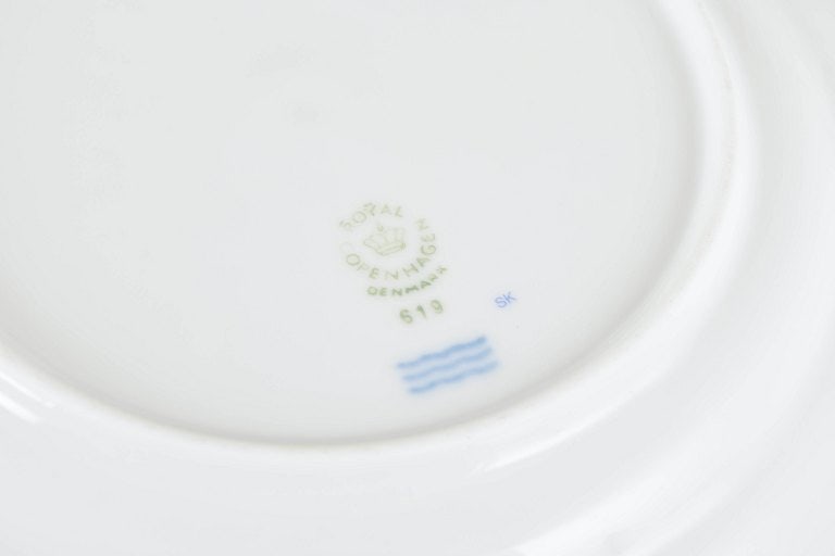 Royal Copenhagen, Denmark. Blue Magnolia, set of four porcelain plates. Approx. 1990s. - 4