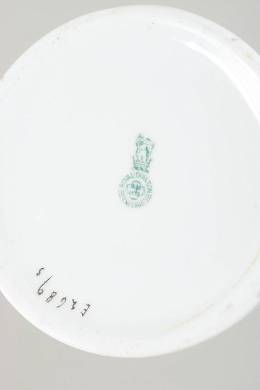 Royal Doulton, England. "Temple" porcelain pitcher with lid with colourful floral decoration. - 4