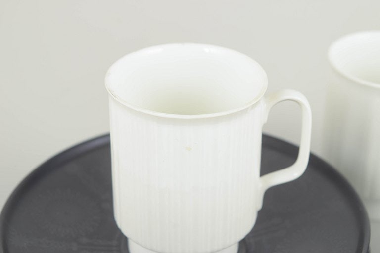 Tapio Wirkkala for Rosenthal, Germany. Set of four demitasse espresso cups with matching saucers. - 3