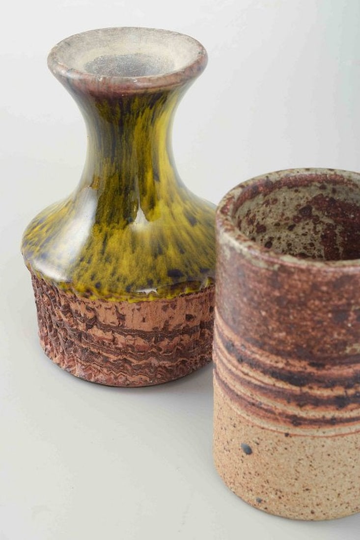 European studio potters. Two small stoneware vases. 1960s-1970s. - 3