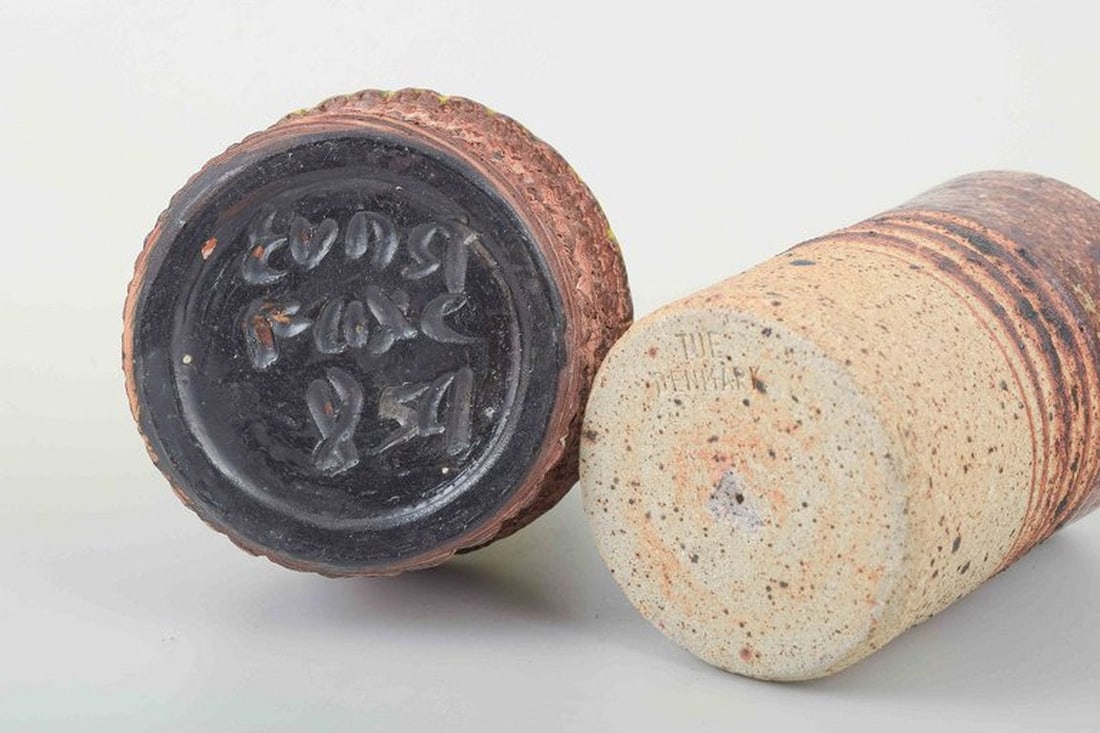European studio potters. Two small stoneware vases. 1960s-1970s. - 4