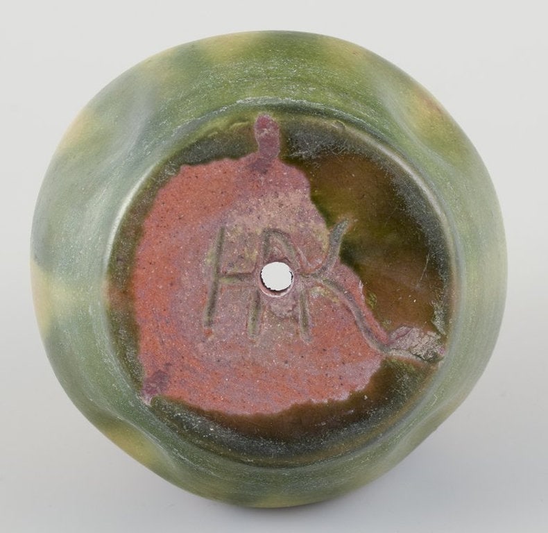 Kähler, Denmark. Small Art Nouveau ceramic plant pot. Approximately 1910s. - 7