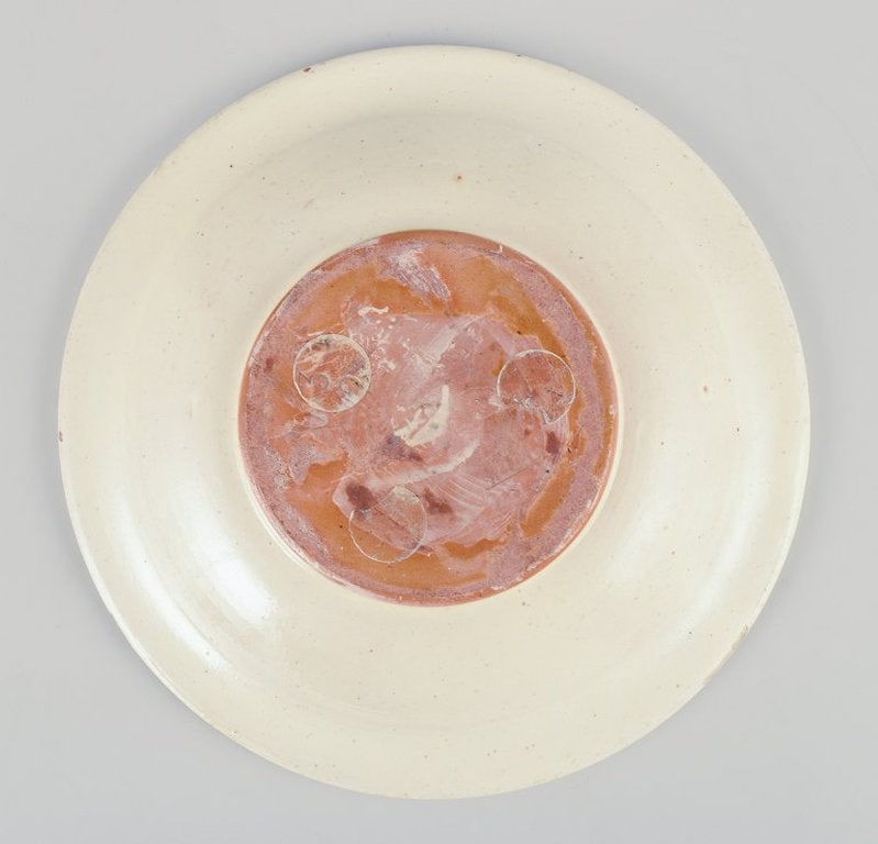Danish studio ceramicist. Ceramic bowl with fluted design. Circa 1930s/40s. - 5