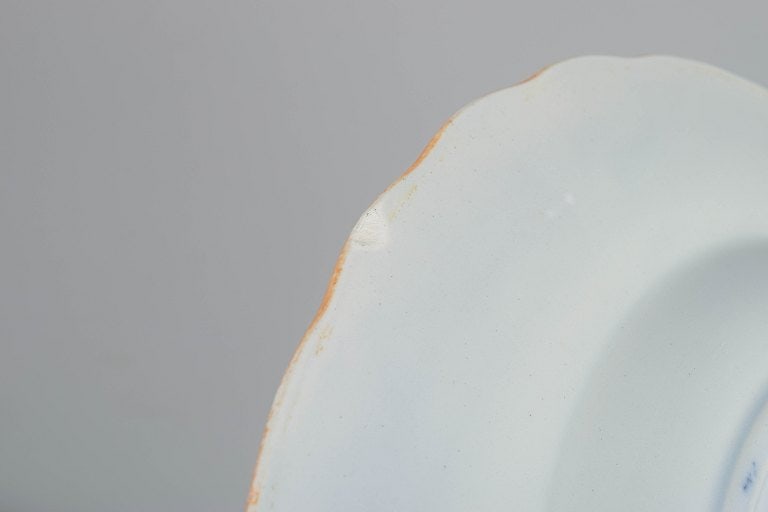 Rörstrand Japan series, Sweden. Set of four faience dinner plates with oriental-inspired - 5