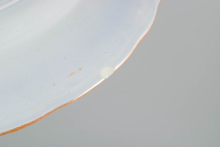 Rörstrand Japan series, Sweden. Set of four faience dinner plates with oriental-inspired - 6