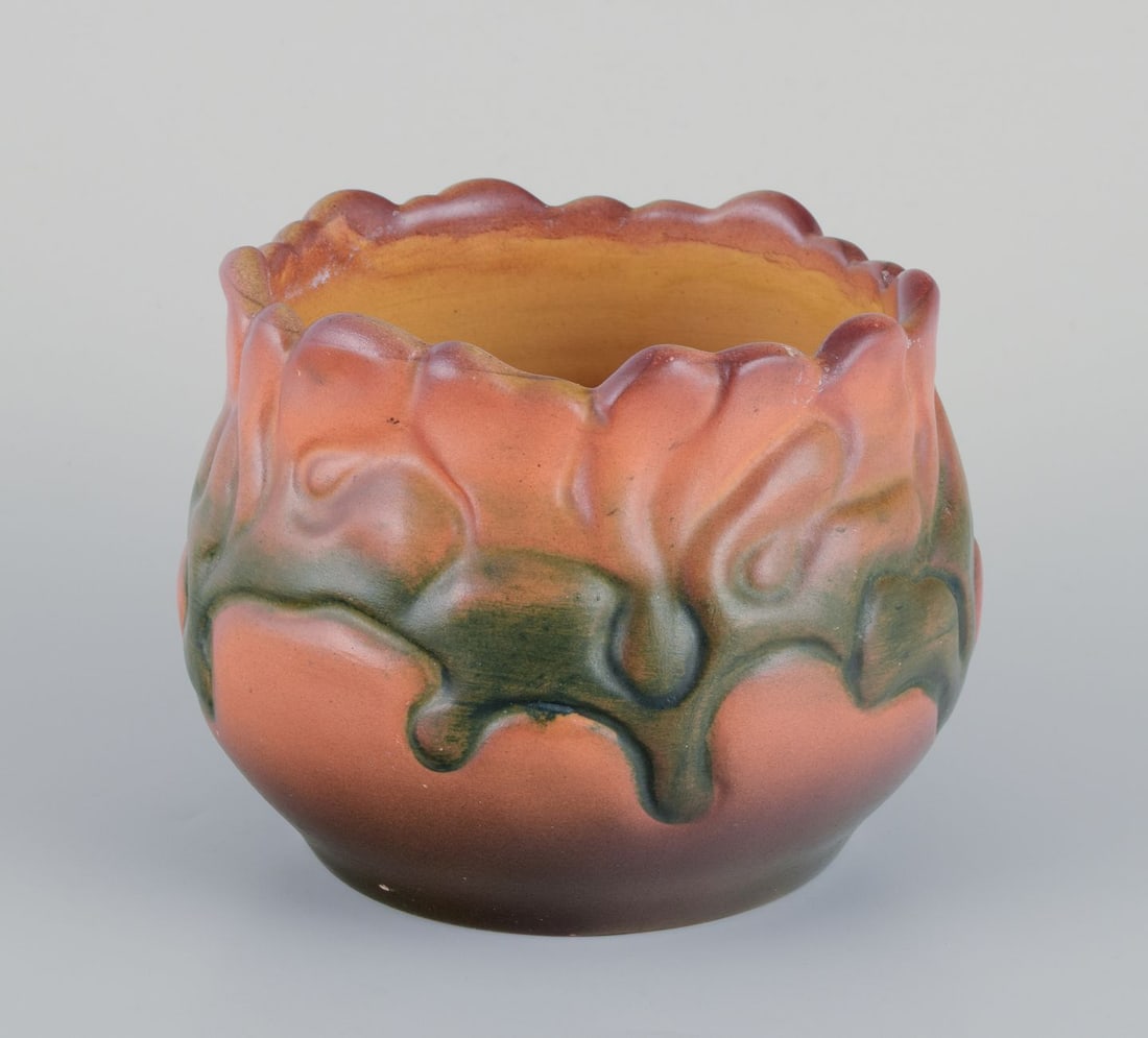Ipsen's, Denmark. Ceramic Art Nouveau jar. 1920s/1930s. - 3