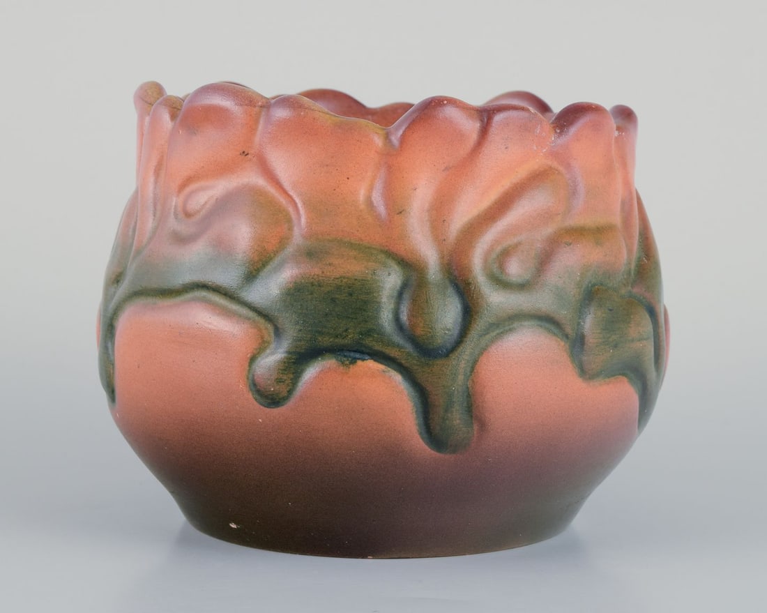 Ipsen's, Denmark. Ceramic Art Nouveau jar. 1920s/1930s. - 4