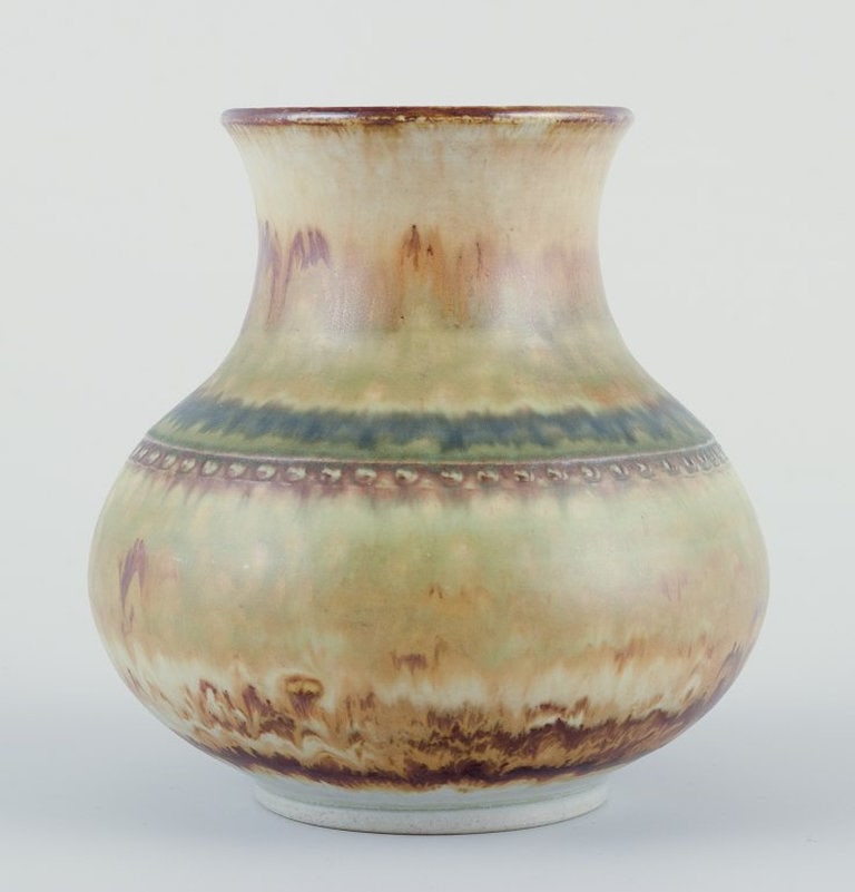 John Andersson for Höganäs, Sweden. Unique vase of stoneware. Ca. 1970s. - 2