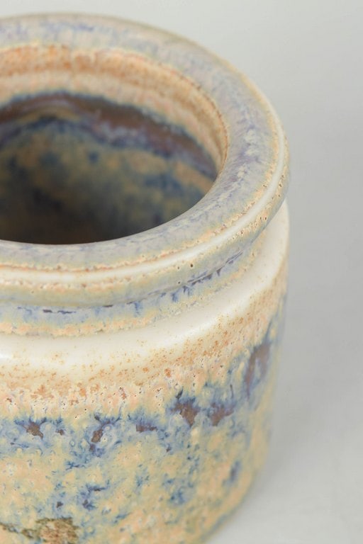 Carl-Harry Stålhane for Rörstrand, Sweden. Cylindrical stoneware miniature vase with glaze - 3