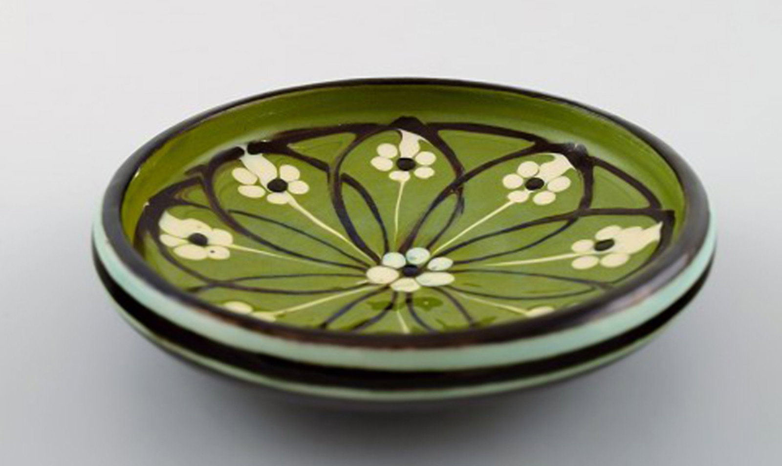 Kähler, Denmark, glazed stoneware bowl. Approximately 1940s. - 3