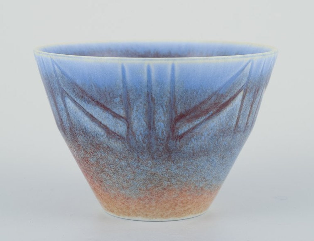 Carl Harry Stålhane for Rörstrand, Sweden. Small ceramic vase. Mid 20th century. (1 of 8)