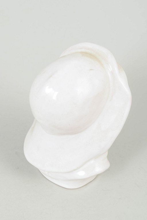 Michael Andersen & Søn, Denmark. Ceramic bust depicting an elderly fisherman with a pipe in a - 3