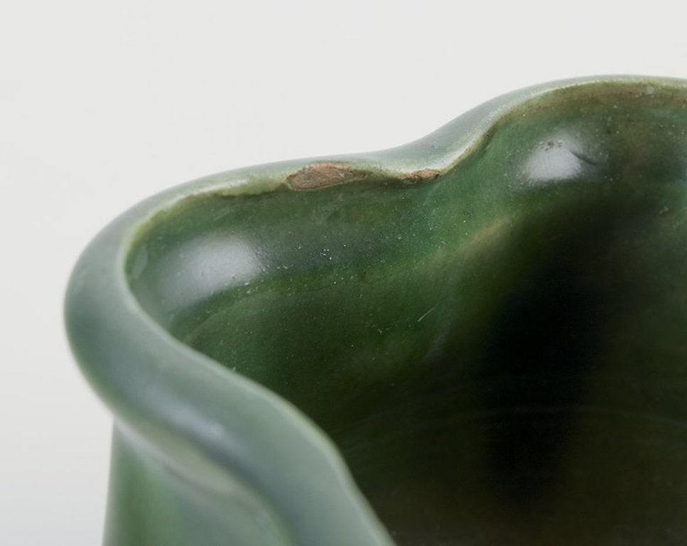 Kähler, Denmark. Small Art Nouveau ceramic plant pot. Approximately 1910s. - 6