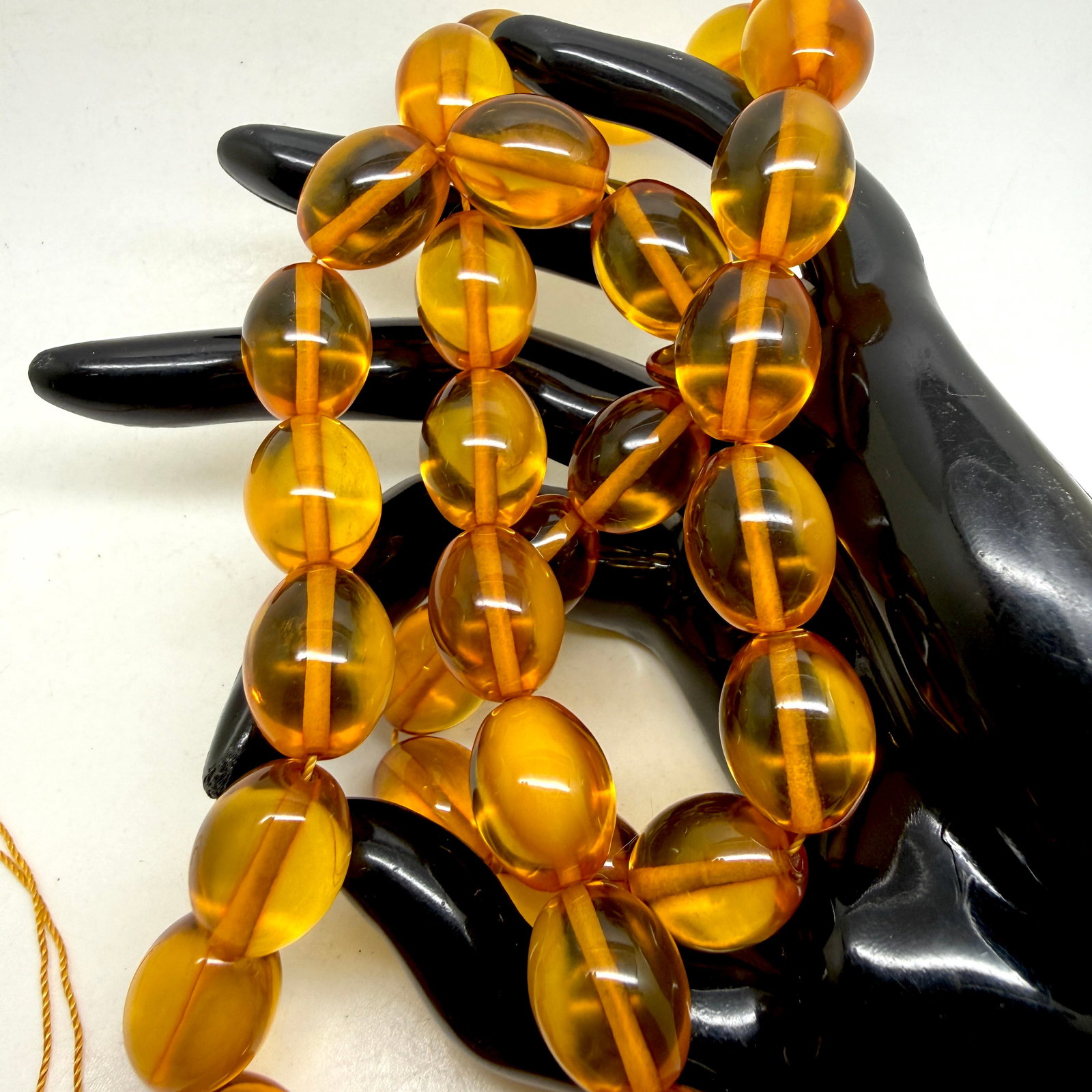 Grand Amber Tesbih made from Round Amber beads - 10