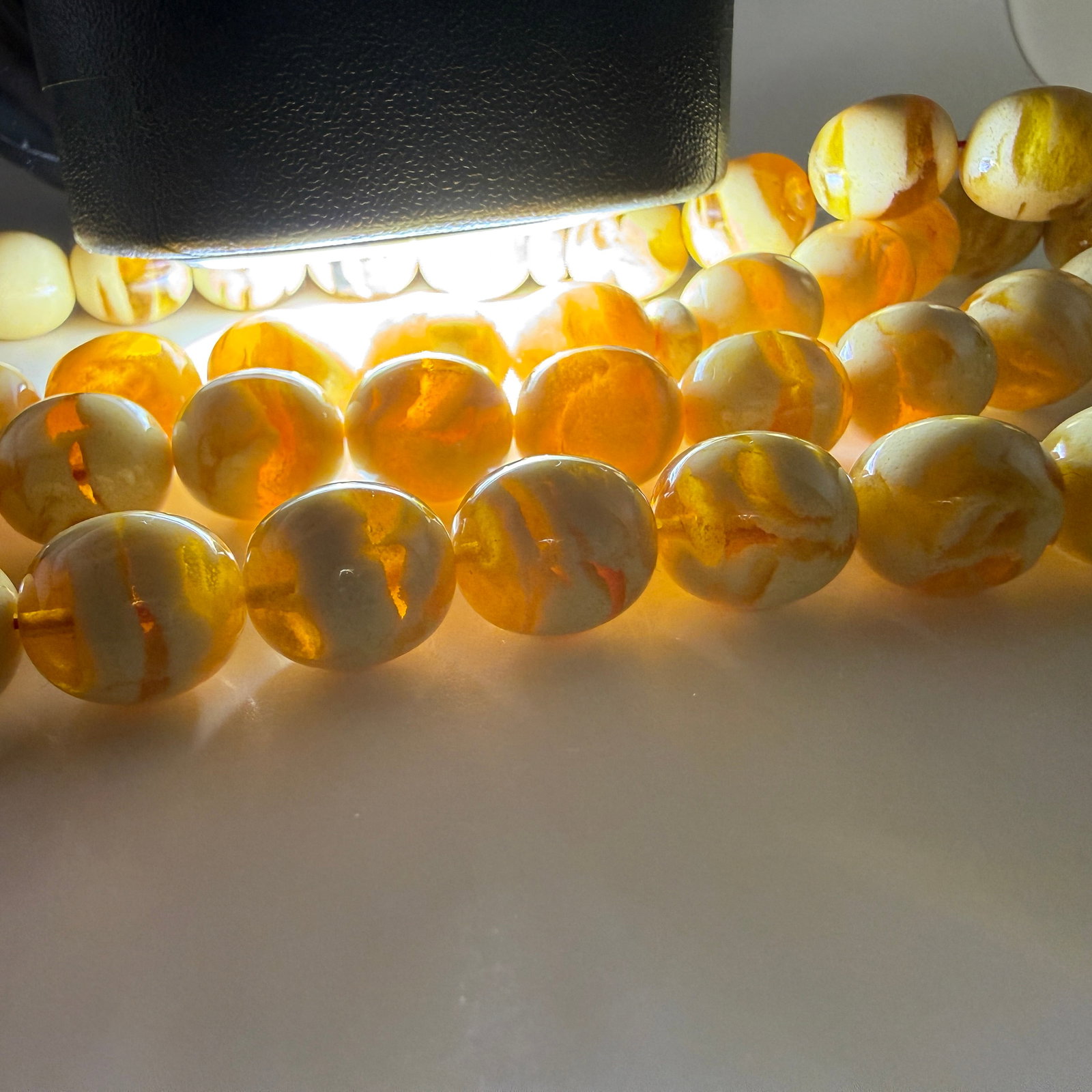 Outstanding Amber Tesbih made from Round Amber beads - 7