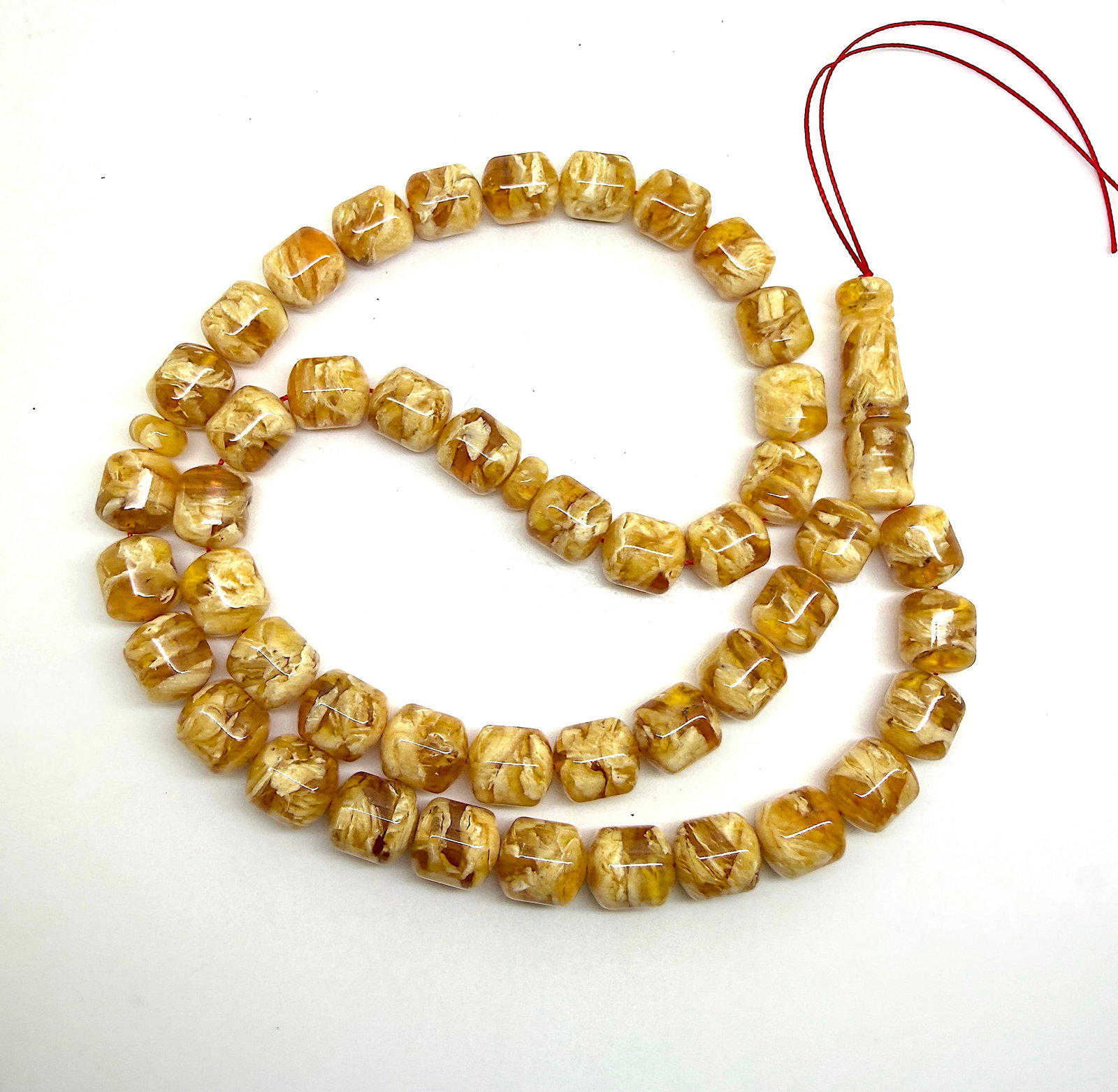 Stunning Amber Tesbih made from Round Amber beads - 4