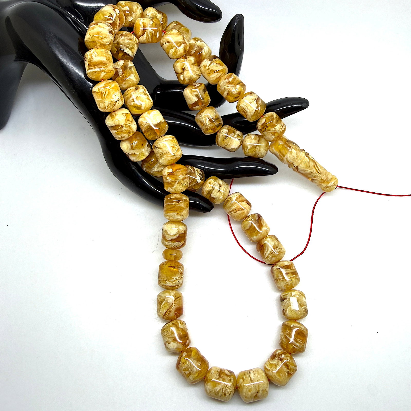 Stunning Amber Tesbih made from Round Amber beads - 8