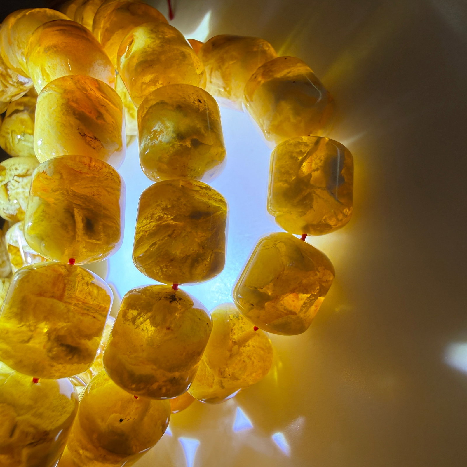 Stunning Amber Tesbih made from Round Amber beads - 9