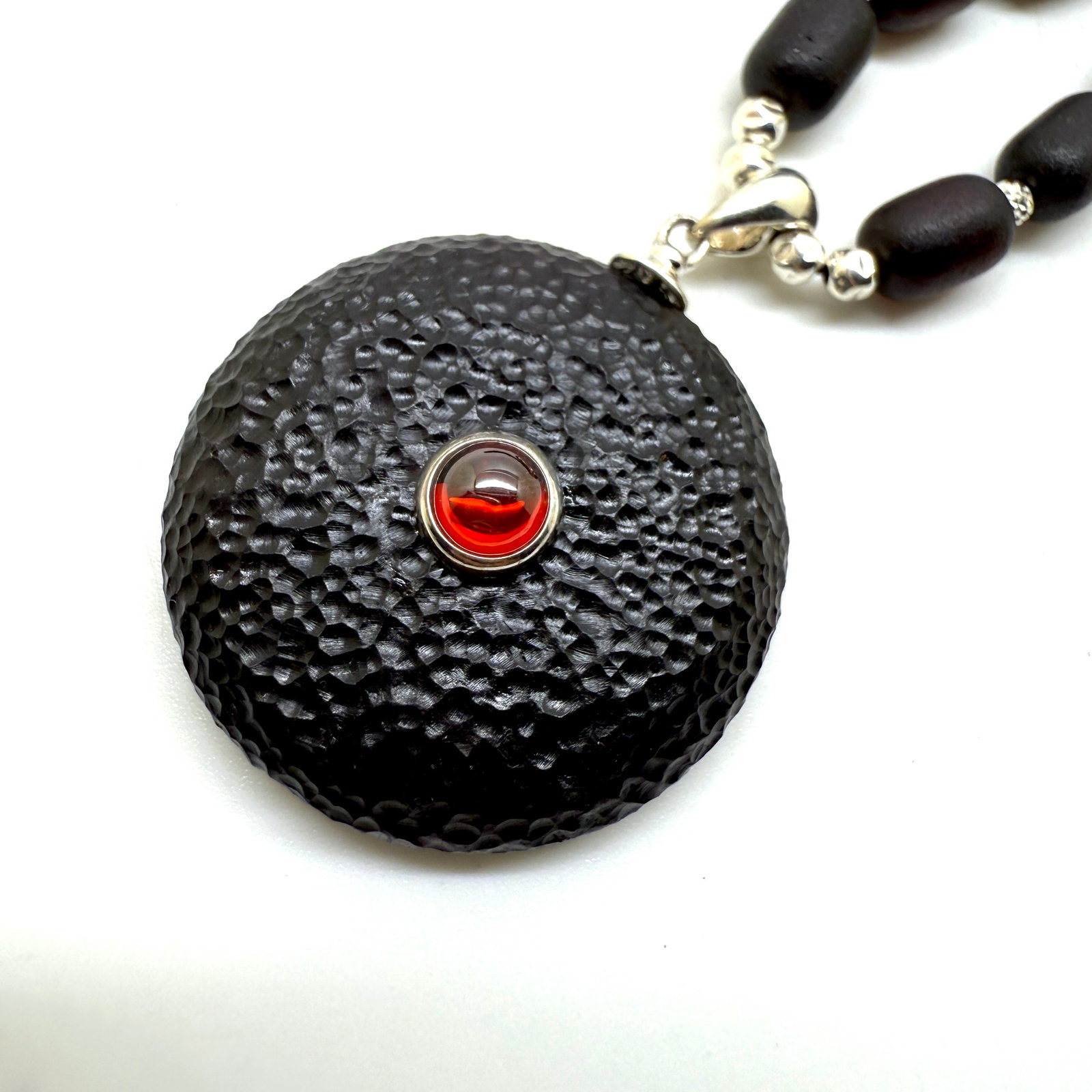 Fascinating Amber Necklace made from Donut Amber beads - 9