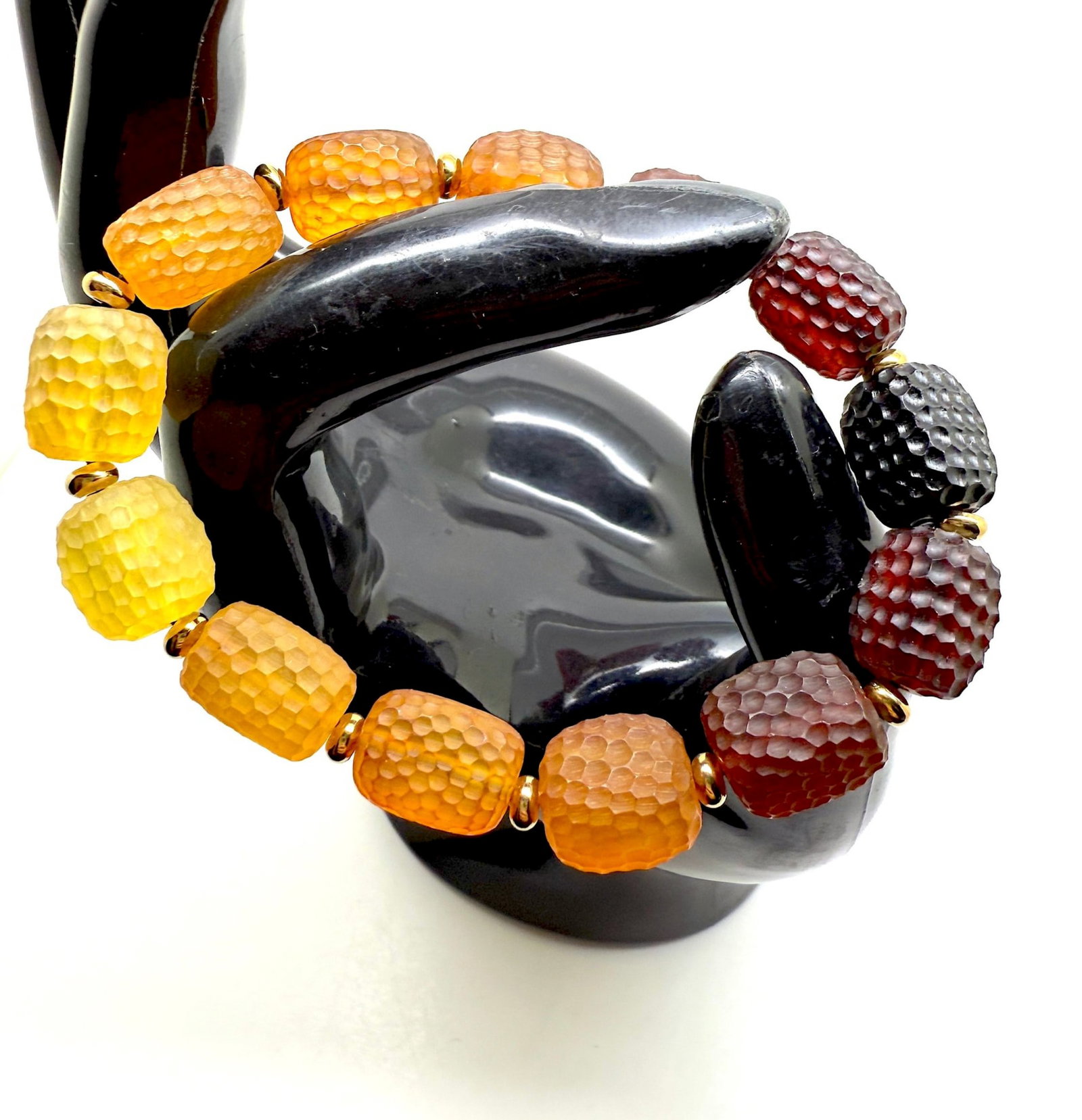 Outstanding Amber Carved Bracelet (1 of 9)