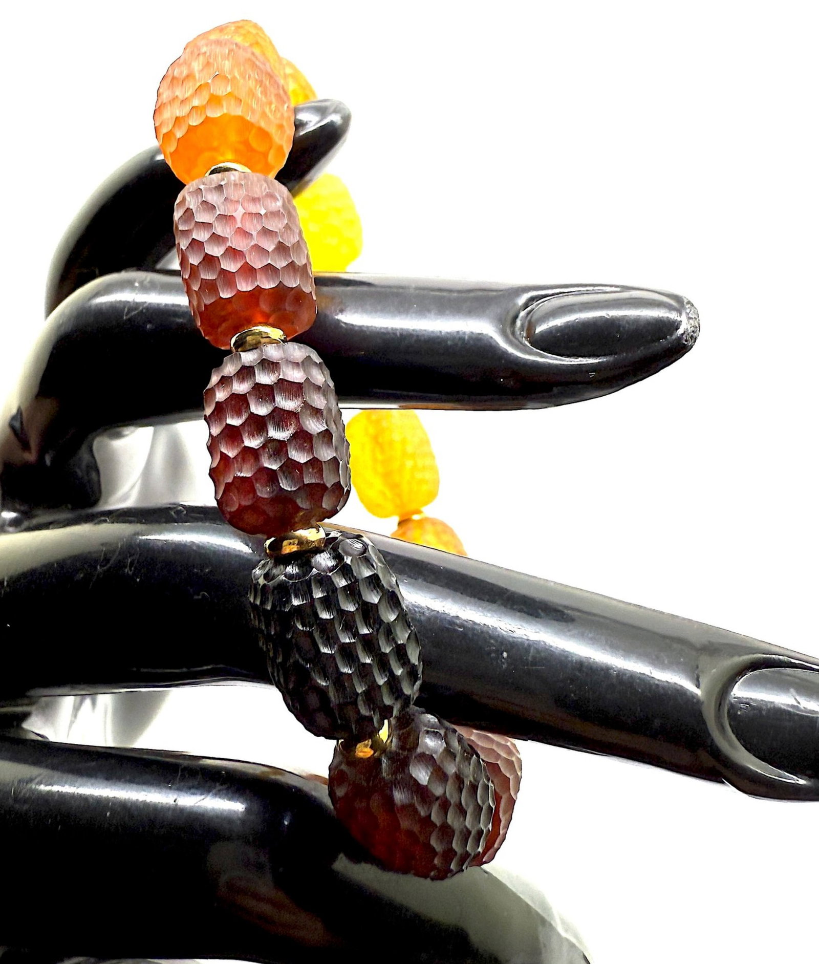 Outstanding Amber Carved Bracelet - 2
