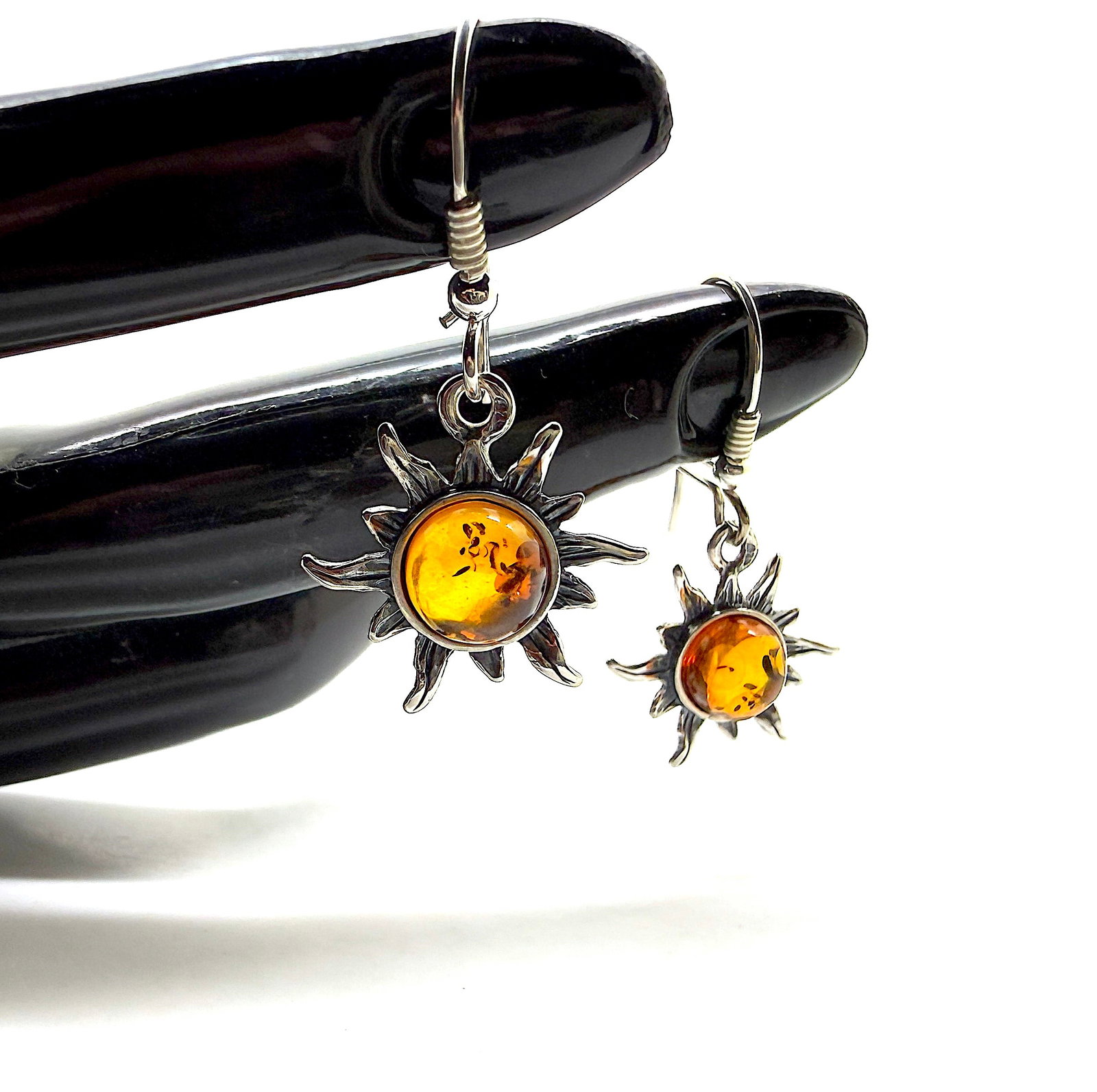 Stunning Amber Earrings - 4
