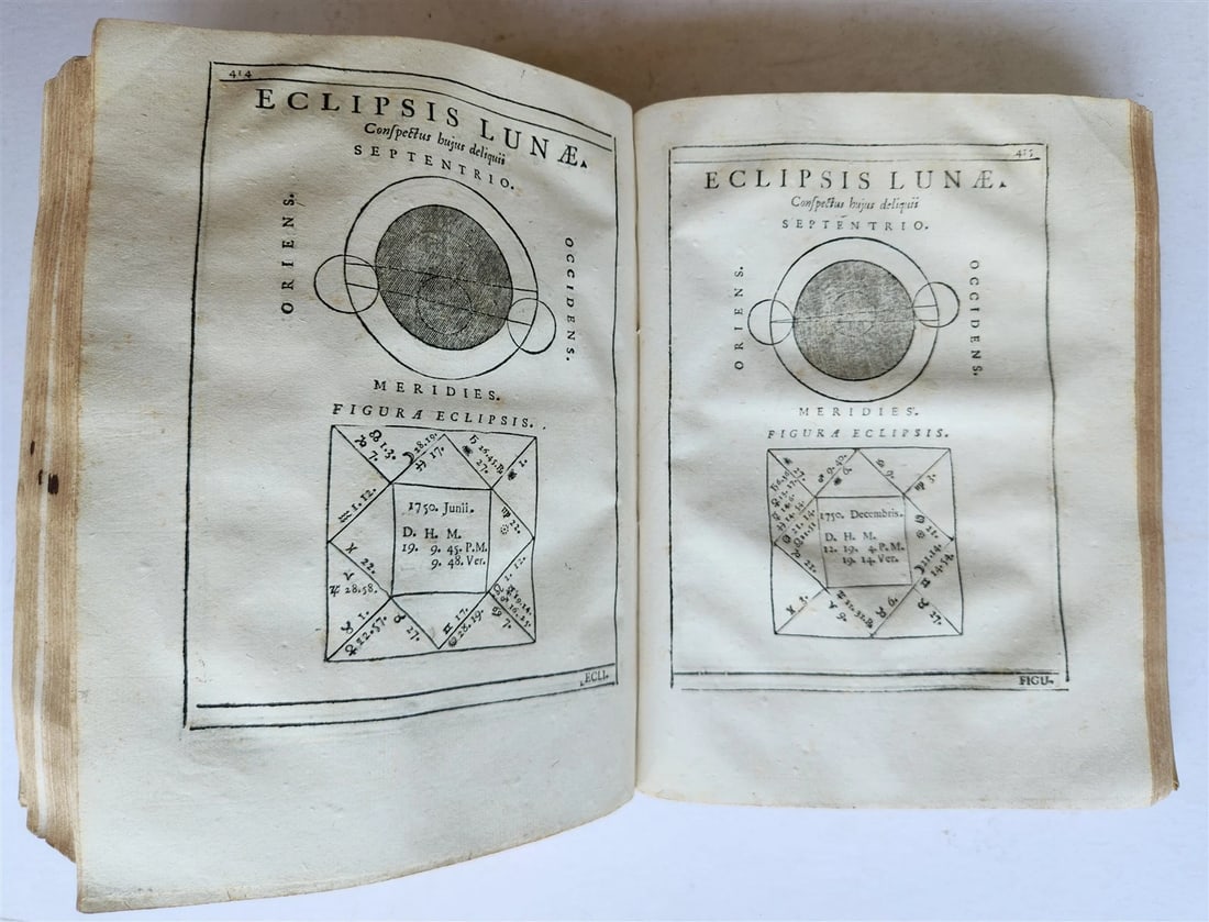 1720 Ephemerides Motuum Coelestium ANTIQUE astronomy astrology Antonio Ghislieri - 12