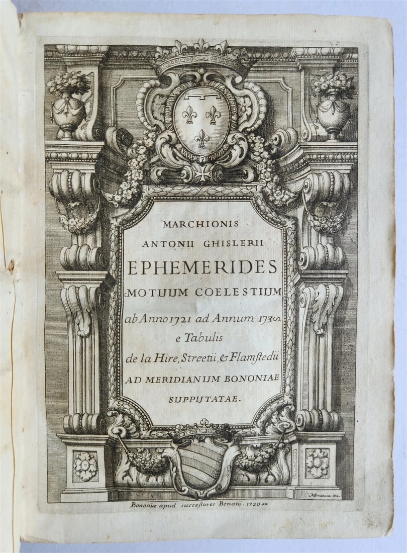1720 Ephemerides Motuum Coelestium ANTIQUE astronomy astrology Antonio Ghislieri (1 of 15)