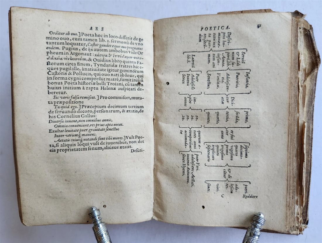 1567 HORACE POETRY antique HAND TOOLED PIGSKIN BINDING 16th CENTURY - 11