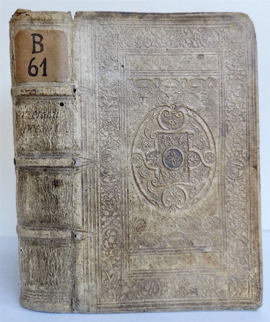 1567 HORACE POETRY antique HAND TOOLED PIGSKIN BINDING 16th CENTURY (1 of 12)