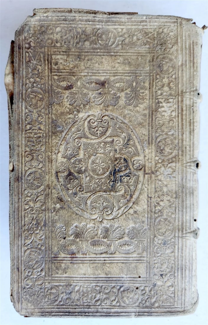 1567 HORACE POETRY antique HAND TOOLED PIGSKIN BINDING 16th CENTURY - 4