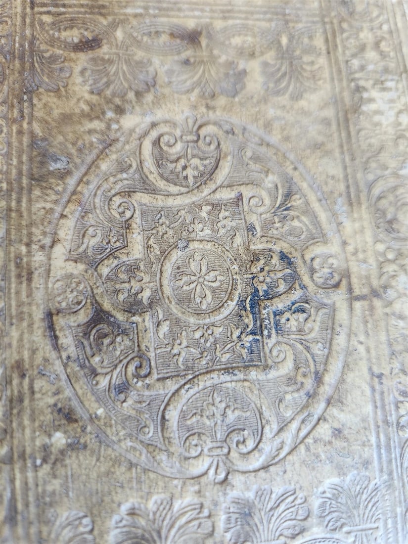 1567 HORACE POETRY antique HAND TOOLED PIGSKIN BINDING 16th CENTURY - 5