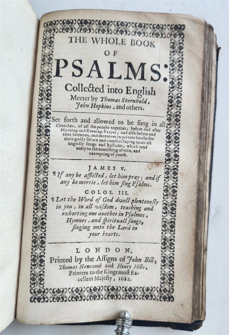 1684 BIBLE in ENGLISH FRENCH & DUTCH antique NEW TESTAMENT - 6