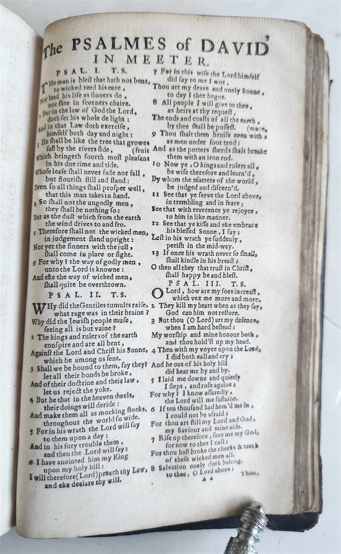 1684 BIBLE in ENGLISH FRENCH & DUTCH antique NEW TESTAMENT - 9