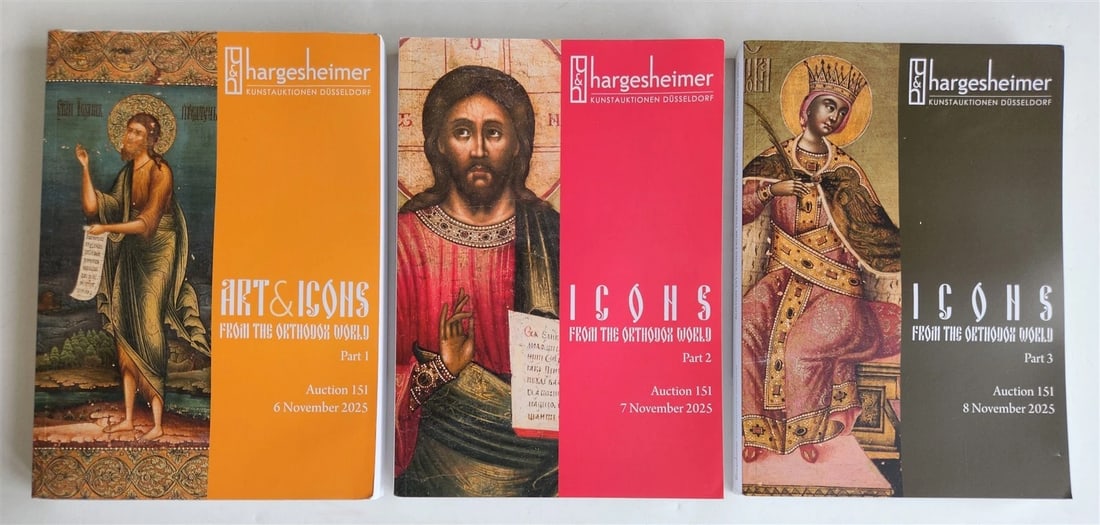 RUSSIAN & GREEK ORTHODOX ICONS LOT of 2025-2026 GERMAN AUCTION CATALOGS - 2