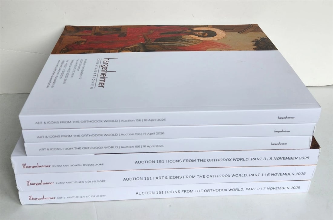 RUSSIAN & GREEK ORTHODOX ICONS LOT of 2025-2026 GERMAN AUCTION CATALOGS - 4
