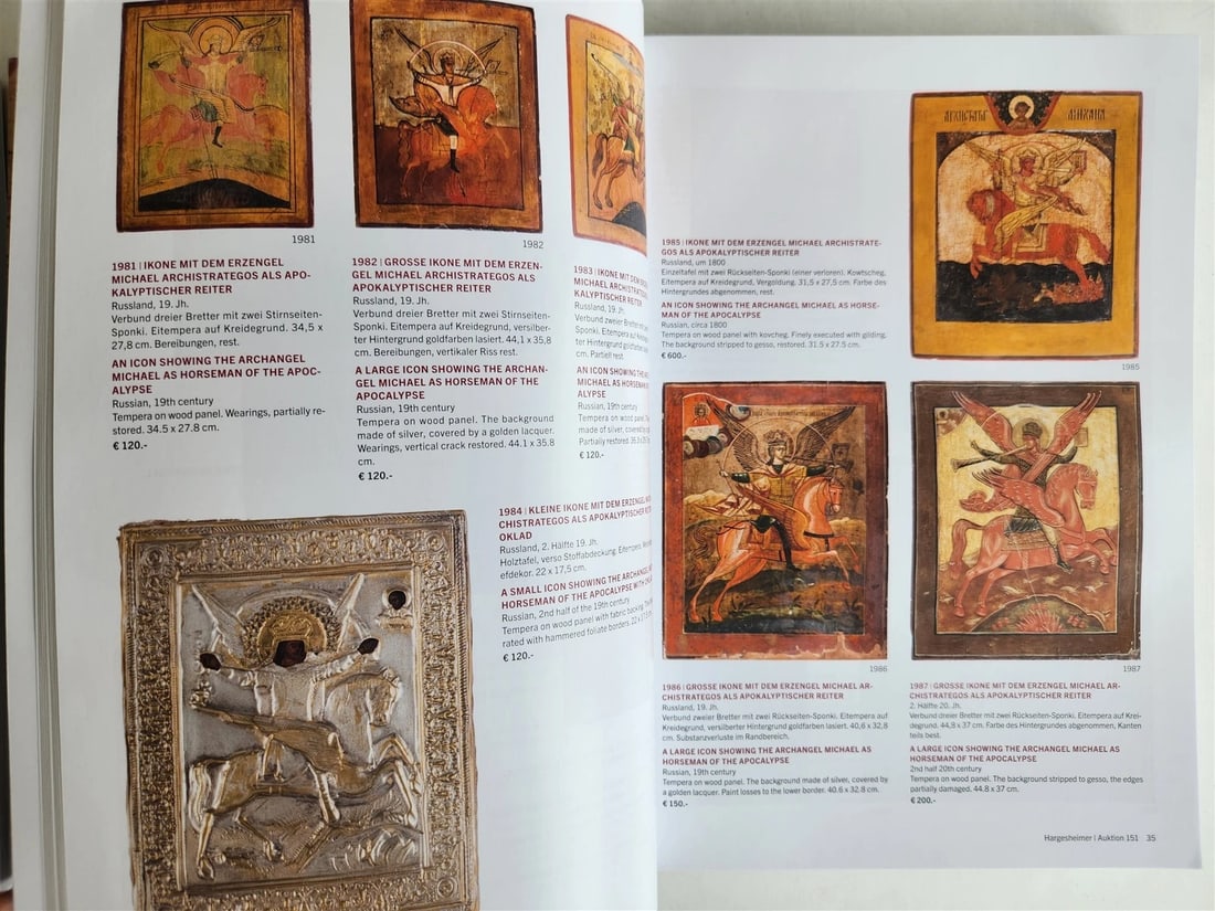 RUSSIAN & GREEK ORTHODOX ICONS LOT of 2025-2026 GERMAN AUCTION CATALOGS - 6