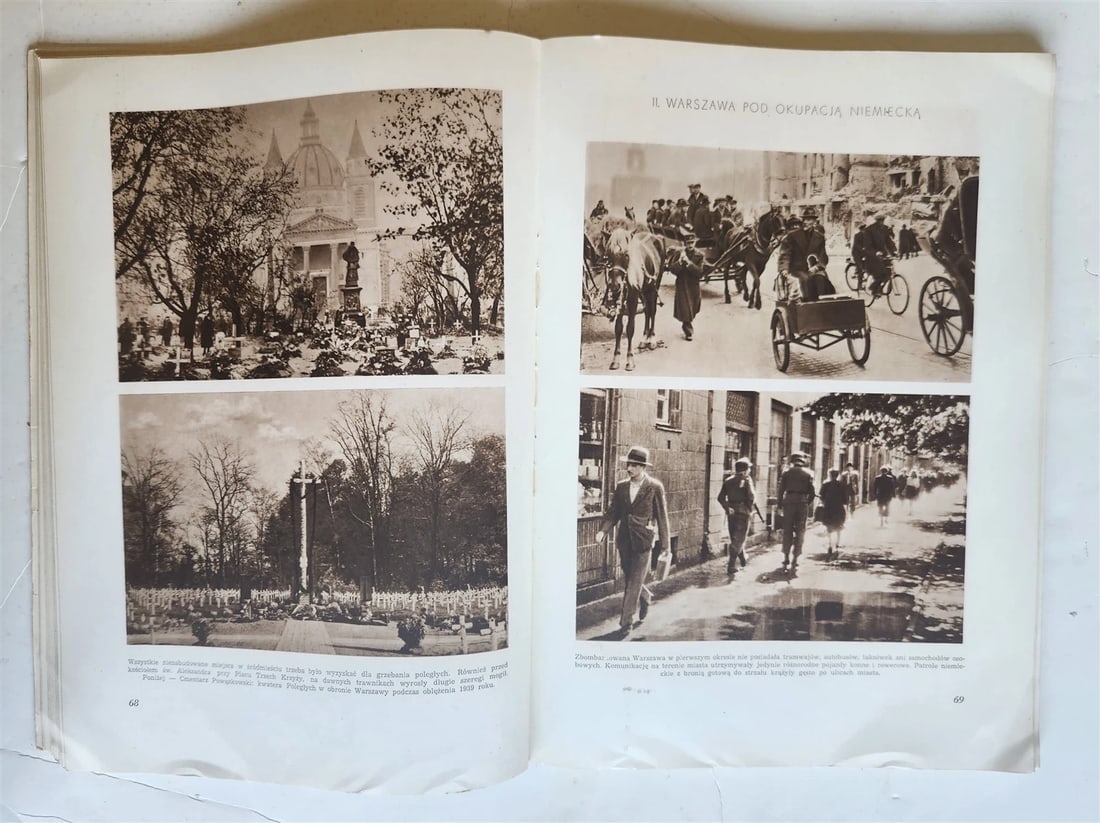 1949 WARSZAWA STOLICA POLSKI vintage ILLUSTRATED PHOTO BOOK Warsaw Poland FOLIO - 5