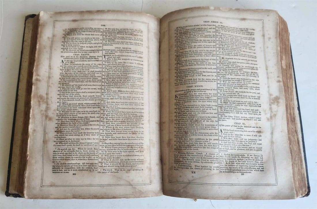 1855 BIBLE in ENGLISH antique OLD & NEW TESTAMENT Boston AMERICANA - 15