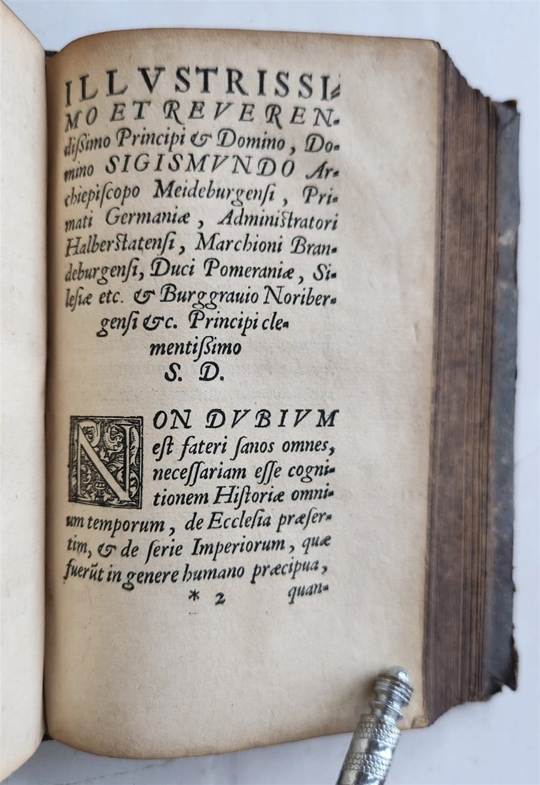 1560 PHILIPP MELANCHTHON UNIVERSAL HISTORY pigskin binding ANTIQUE 16th CENTURY - 10
